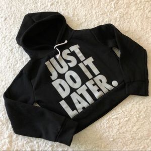 Black Sweater Crop Top